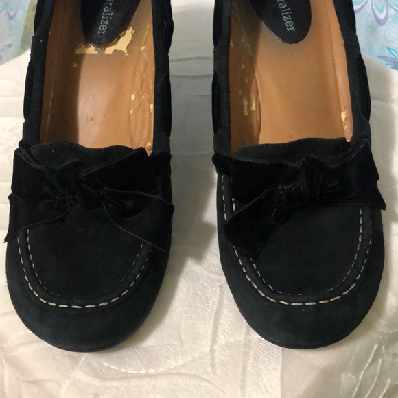 Naturalizer Black Suede Pumps 7.5M - Picture 5 of 12